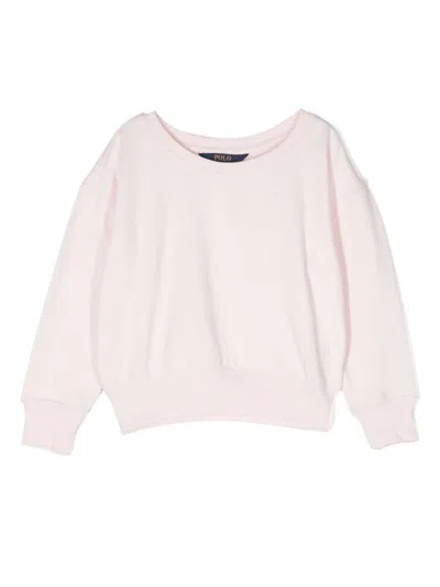 Polo Ralph Lauren Cotton-blend Crewneck Sweatshirt In Pink