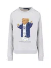 Polo Ralph Lauren Ls Cable Cn-long Sleeve-pullover Sweatshirts Grey In Gray