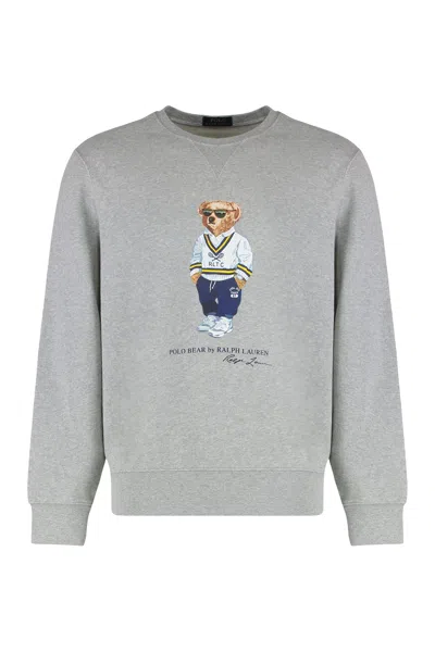 POLO RALPH LAUREN CREWNECK SWEATSHIRT WITH LOGO PRINT