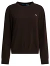 Polo Ralph Lauren Crewneck Sweatshirt With Pony Sweatshirts Brown In Black