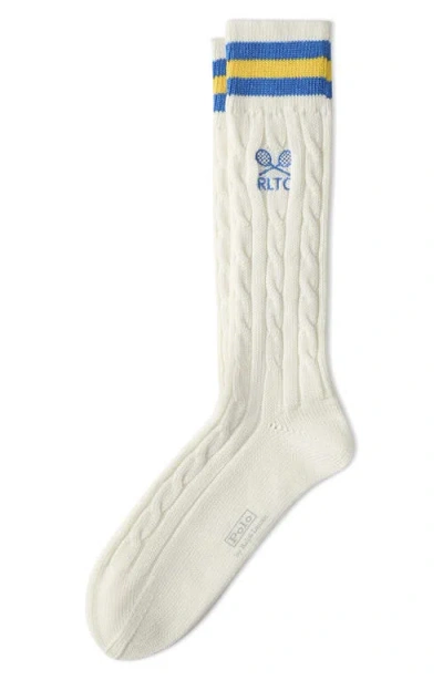 Polo Ralph Lauren Cricket Tennis Racquet Cable Socks