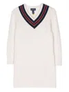 Polo Ralph Lauren Cable-knit Wool Dress In White