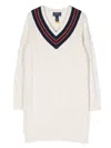 Polo Ralph Lauren Cable-knit Wool Dress In White