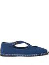 Polo Ralph Lauren Crisscross Grosgrain Espadrille In Blue