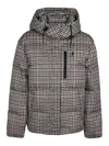 Polo Ralph Lauren Insulated Checkered Hooded Jacket In Brown