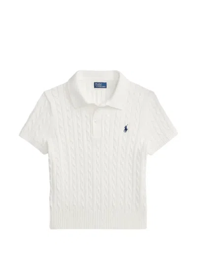 Polo Ralph Lauren Cable-knit V-neck Sweater Vest In Gray