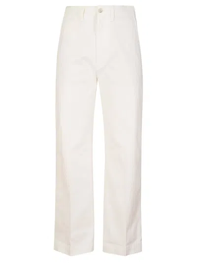 Polo Ralph Lauren Cropped Chinos With Tailored Fit In White