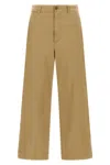 Polo Ralph Lauren Wide-leg Cropped Pants With Zip Closure