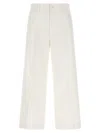 Polo Ralph Lauren Wide-leg Cotton Trousers With Concealed Fly In White
