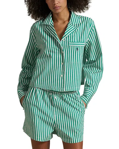 POLO RALPH LAUREN CROPPED SHIRT & BOXER SLEEP SET