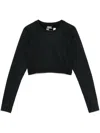 Polo Ralph Lauren Cropped T-shirt In Schwarz