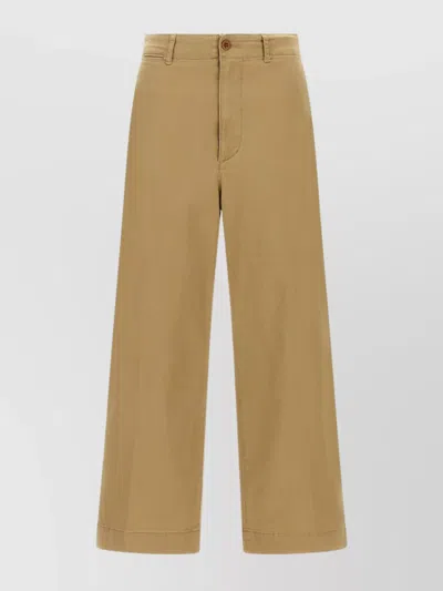 POLO RALPH LAUREN CROPPED TROUSERS WITH FRONT AND BACK POCKETS