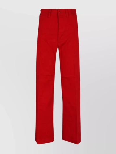 POLO RALPH LAUREN CROPPED TROUSERS WITH WIDE LEG AND BELT LOOPS