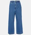 Polo Ralph Lauren Cropped Wide-leg Jeans In Blue
