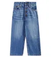 Polo Ralph Lauren Cropped Wide-leg Jeans In Blue