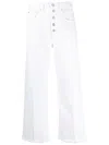 Polo Ralph Lauren Cropped Wide-leg Jeans In White