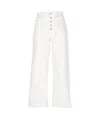 Polo Ralph Lauren Cropped Wide-leg Jeans In White