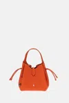Polo Ralph Lauren Crossbody Bucket Bag In Orange