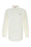 Polo Ralph Lauren Camicia In Cotone Bianco Uomo In Neutral
