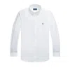 Polo Ralph Lauren Mens Button-down Long-sleeves Linen Shirt Ceramic White Xxl In White