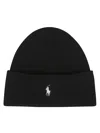 Polo Ralph Lauren Cuff Cold Weather Hat In Black