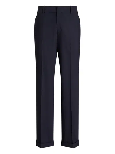 Polo Ralph Lauren Cuffed Trousers In Blue