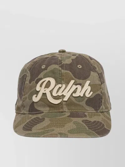 Polo Ralph Lauren Curved Brim Camouflage Pattern Hats In Green
