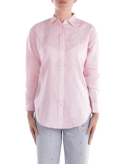POLO RALPH LAUREN CURVED HEM LONG-SLEEVED SHIRT