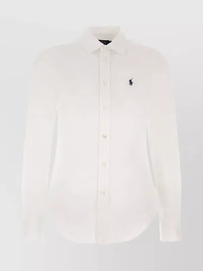 Polo Ralph Lauren Woman Shirt White Size 2 Cotton
