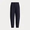 Polo Ralph Lauren Curved Tapered Stretch Wool Trouser In Blue