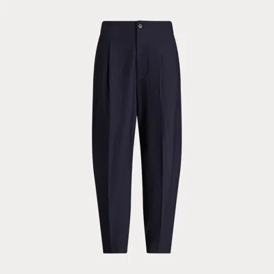 Polo Ralph Lauren Curved Tapered Stretch Wool Trouser In Blue