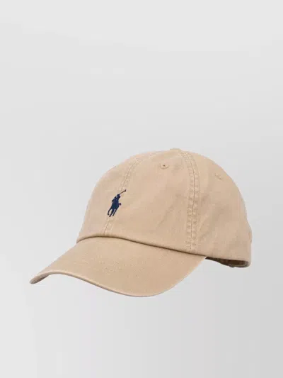 Polo Ralph Lauren Curved Visor Cotton Baseball Cap In Brown
