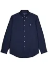 Polo Ralph Lauren Cotton Sport Shirt In Navy