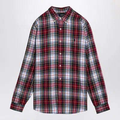 POLO RALPH LAUREN POLO RALPH LAUREN  CUSTOM-FIT CHECK PATTERN BUTTON-DOWN SHIRT