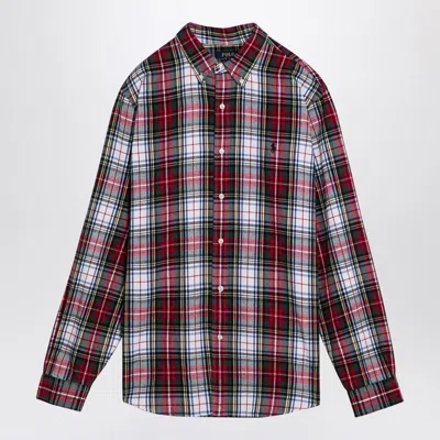 POLO RALPH LAUREN POLO RALPH LAUREN CUSTOM-FIT CHECK PATTERN BUTTON-DOWN SHIRT