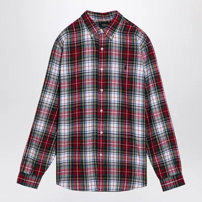 POLO RALPH LAUREN POLO RALPH LAUREN CUSTOM-FIT CHECK PATTERN BUTTON-DOWN SHIRT