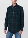 Polo Ralph Lauren Button-down Collar Logo-embroidered Checked Brushed-cotton Oxford Shirt In Green