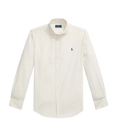 Polo Ralph Lauren Custom Fit Corduroy Long-sleeve Shirt In Neutral