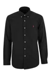 Polo Ralph Lauren Camicia In Oxford Nero Uomo