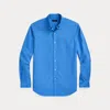 Polo Ralph Lauren Custom Fit Garment-dyed Oxford Shirt In Blue Orbit