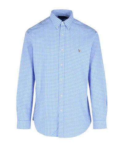 Polo Ralph Lauren Custom Fit Gingham Oxford Shirt In Multi