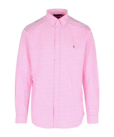 Polo Ralph Lauren Custom Fit Gingham Oxford Shirt In Multi