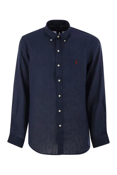 POLO RALPH LAUREN POLO RALPH LAUREN CUSTOM-FIT LINEN SHIRT
