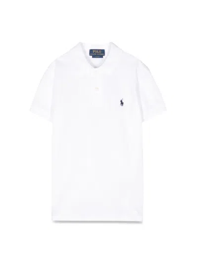 Polo Ralph Lauren Custom Fit Mini Knit Tops For Boys In White