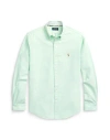 Polo Ralph Lauren Custom Fit Oxford Shirt Man Shirt Light Green Size L Cotton