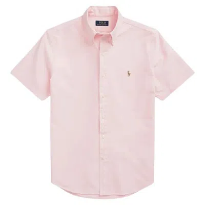 Polo Ralph Lauren Oxford Short Sleeve Shirt In Pink