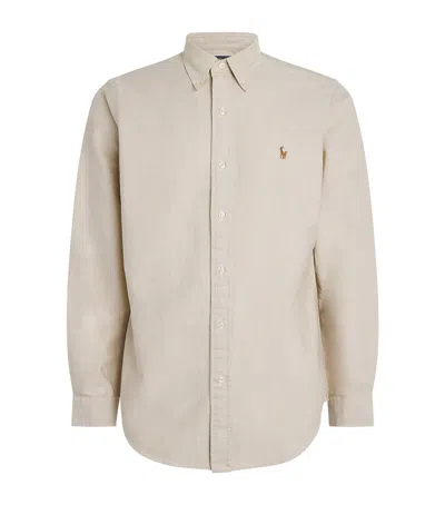 Polo Ralph Lauren Custom Fit Oxford Shirt In White