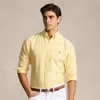 Polo Ralph Lauren Custom Fit Oxford Shirt In Yellow
