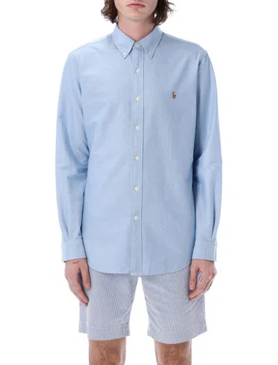 Polo Ralph Lauren Custom Fit Shirt In Blue
