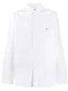 Polo Ralph Lauren Slim Fit Oxford Shirt White In White